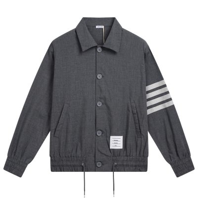 Best Selling Thom Browne Coat Gray Wool Style