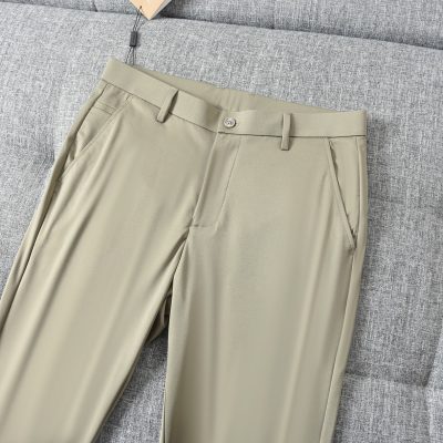 High Quality Burberry Trousers Khaki Casual Luxury