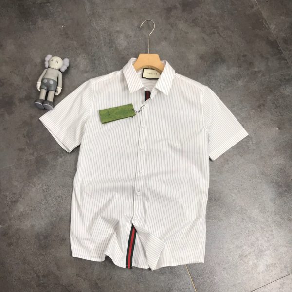 High Quality Gucci Short Sleeves White Cotton Embroidery Luxury