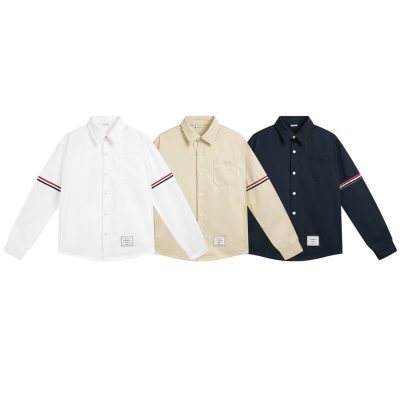 Premium Thom Browne Shirts White Logo Style