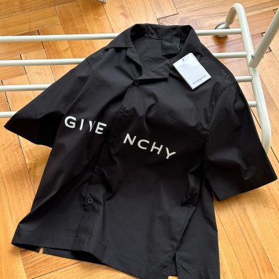 Best Selling Givenchy Short Sleeve Shirt Black Print Style