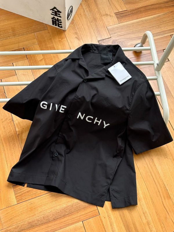 Best Selling Givenchy Short Sleeve Shirt Black Print Style