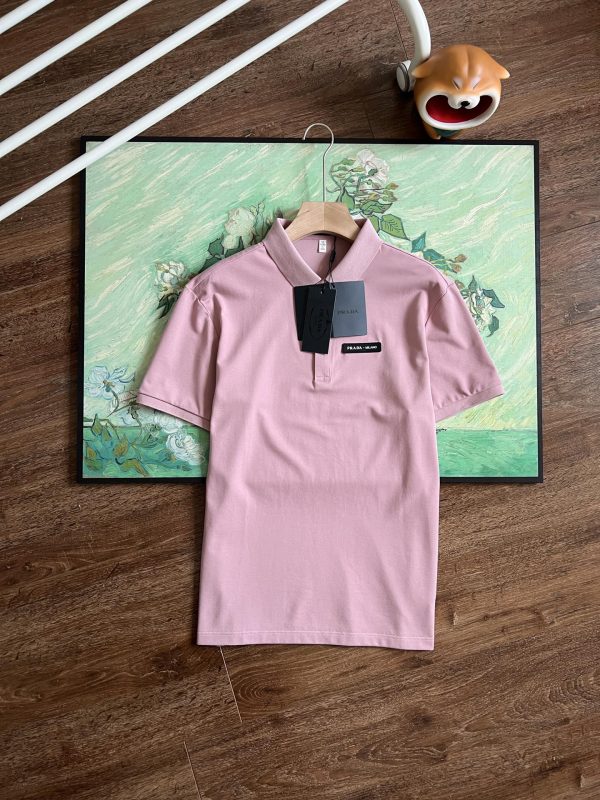 Luxury Prada Polo Shirt Black Cotton Classic Luxury