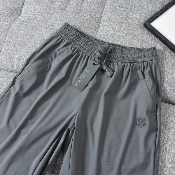 High Quality Zegna Shorts Black Nylon Solid Style