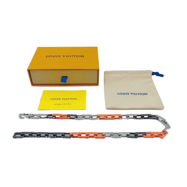 Best Selling Louis Vuitton Necklace Black Patchwork Luxury