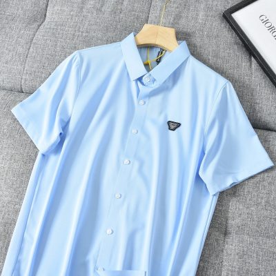 Best Selling Armani Shirt Black Silk Casual Collection