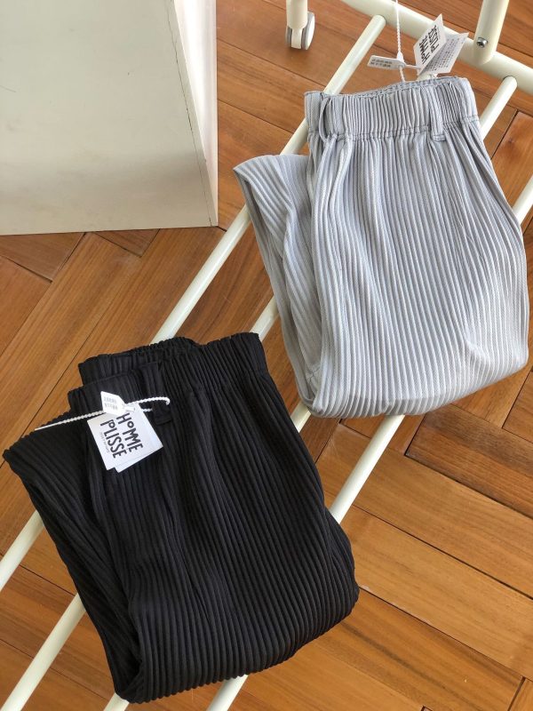 Best Selling Issey Miyake Trousers Black Polyester Collection