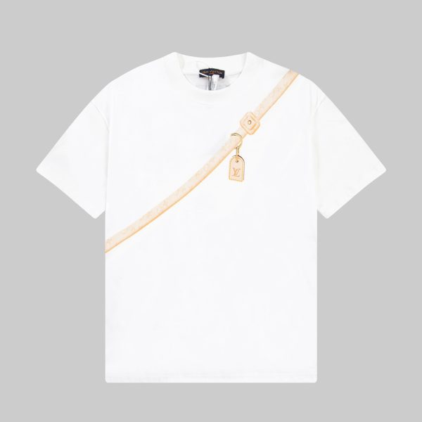Premium Louis Vuitton Short Sleeves White Washed Luxury