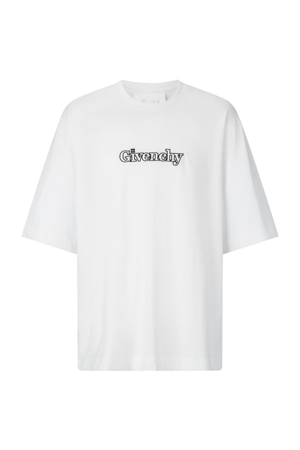 Luxury Givenchy Short Sleeves Silk Embroidered Style