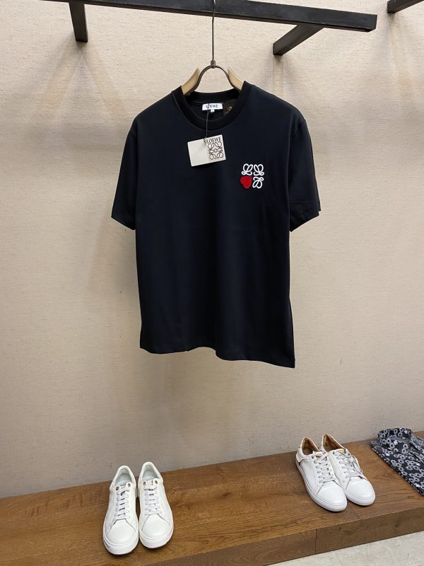 Luxury Loewe Short Sleeves Red Cotton Classic Luxury