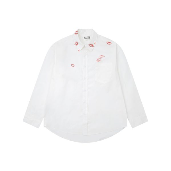 Best Selling Margiela Shirt Red Oversized Style