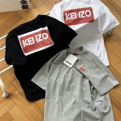 Premium Quality Kenzo Short Sleeves Red Print Collection