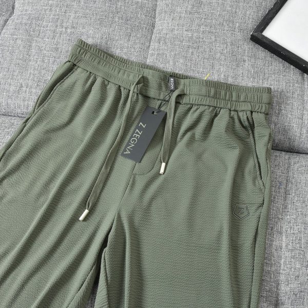 High Quality Zegna Shorts Black Casual Collection