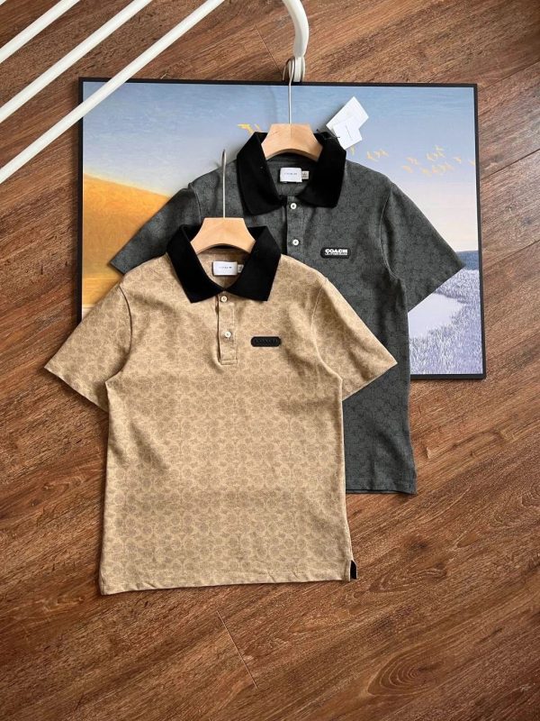 Premium Quality Coach Short-Sleeved Cotton Logo Style