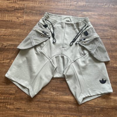 Luxury Adidas Shorts Silver Logo Luxury