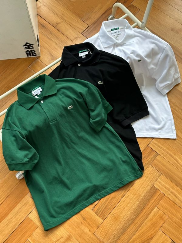 Luxury Lacoste Short-Sleeved Green Cotton Collection