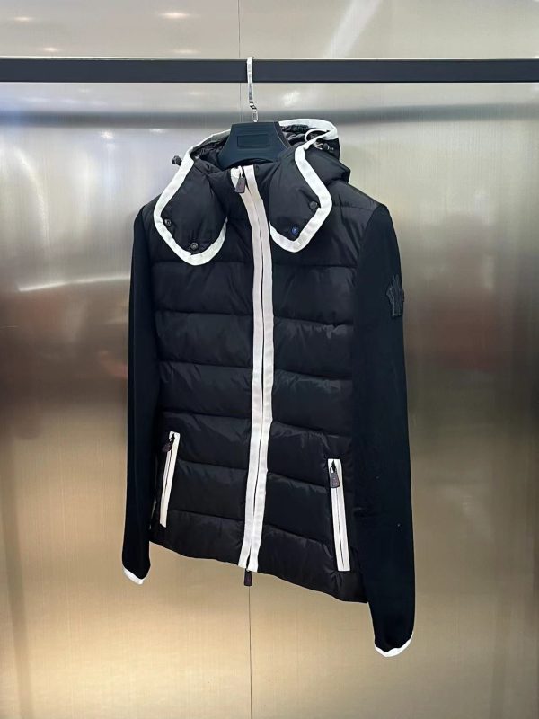 Premium Quality Moncler Coat Black Solid Collection