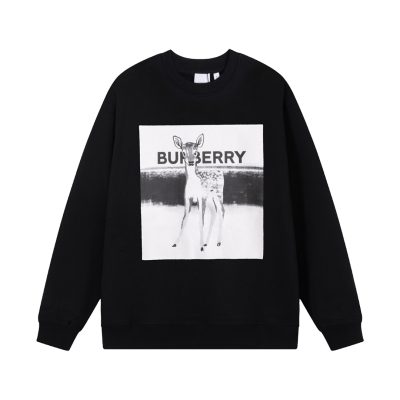 Premium Burberry Sweatshirts Black Print Collection