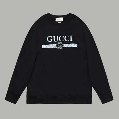 High Quality Gucci Sweatshirts Black Washed Style