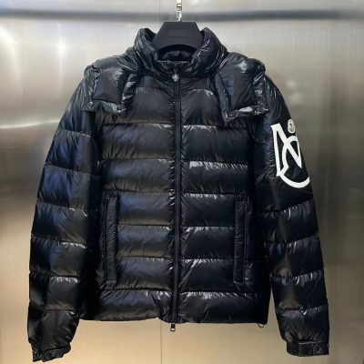 Best Selling Moncler Jacket Black Polyester Collection