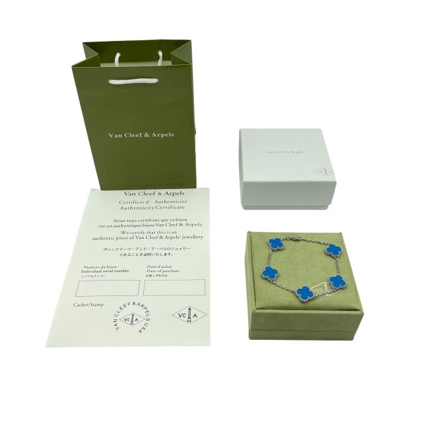 Premium Van Cleef & Arpels Bracelet Blue Vintage Style