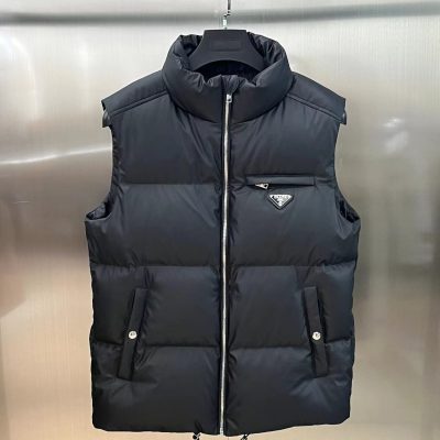 Premium Prada Vest White Leather Luxury