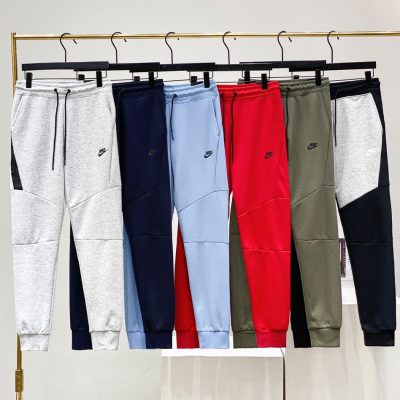 Luxury Nike Trousers Gray Fleece Style