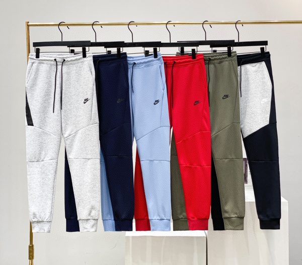 Luxury Nike Trousers Gray Fleece Style