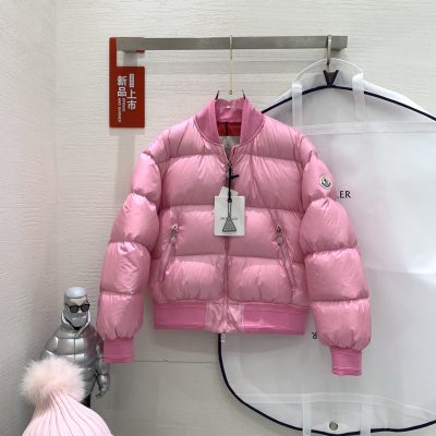 Luxury Moncler Coats White Knit Sporty Luxury