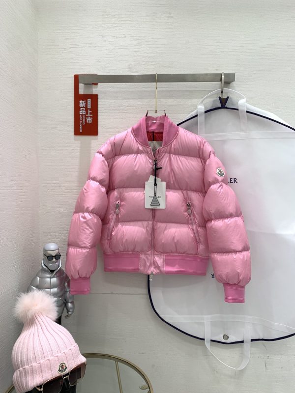 Luxury Moncler Coats White Knit Sporty Luxury