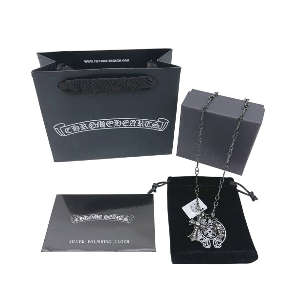 Premium Chrome Hearts Necklace Silver Luxury