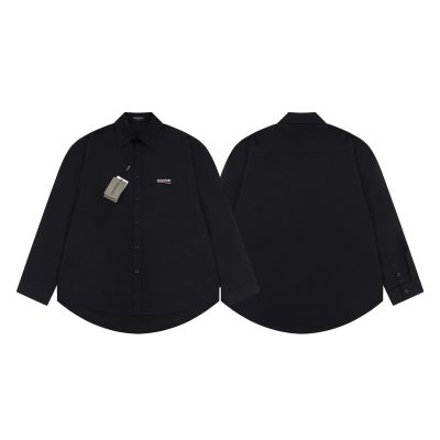 Premium Balenciaga Long Sleeves Black Cotton Classic Collection