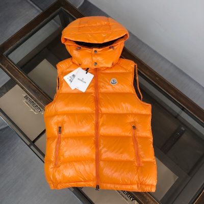 High Quality Moncler Jacket Orange Classic Collection