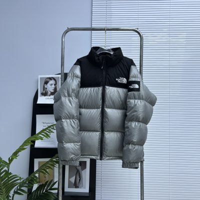 Luxury The North Face Down Jacket Nylon Plaid Luxury