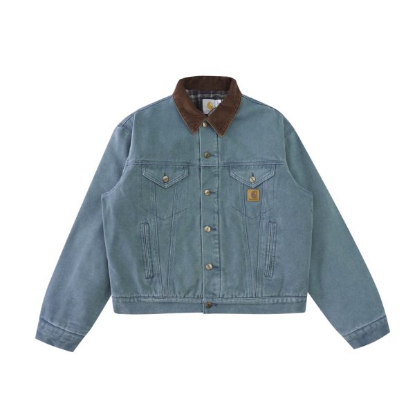 Luxury Carhartt Coat Green Cotton Vintage Luxury