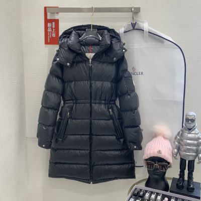 Luxury Moncler Down Jackets Black Nylon Classic Style