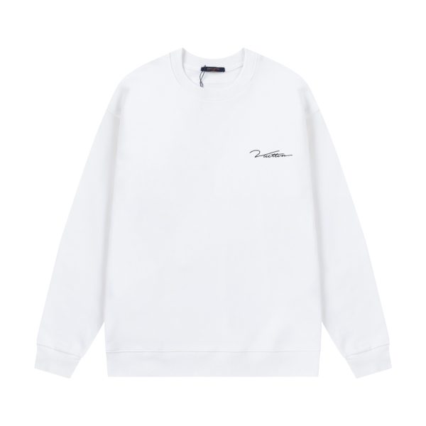 Premium Quality Louis Vuitton Sweatshirts Black Cotton Washed Collection