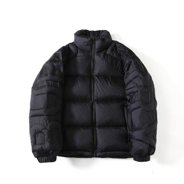 Premium Burberry Down Jacket White Nylon Solid Collection