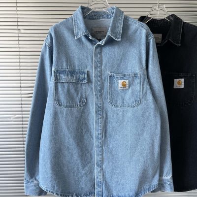 Premium Quality Carhartt Shirts Blue Denim Classic Luxury