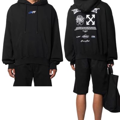 Luxury Off-White Sweatshirts White Cotton Embroidered Collection