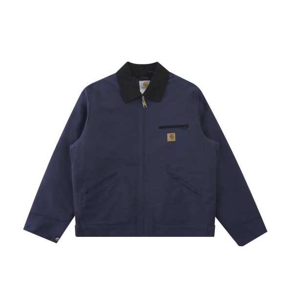 High Quality Carhartt Jackets Brown Cotton Washed Collection