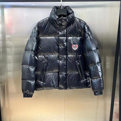 Best Selling Moncler Coats Navy Nylon Logo Collection