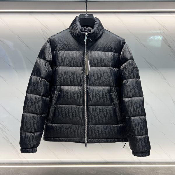 Premium Dior Jackets Black Satin Jacquard Style