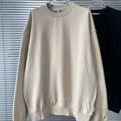 High Quality Acne Studios Sweatshirts Pink Cotton Minimalist Collection