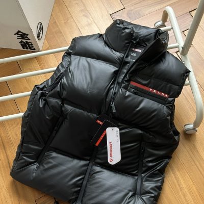 Premium Quality Prada Vest White Logo Style