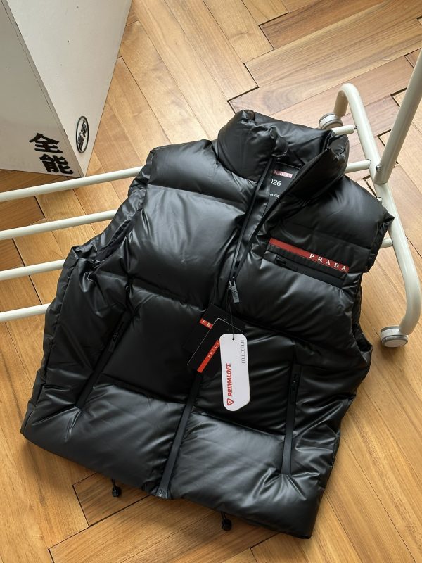 Premium Quality Prada Vest White Logo Style