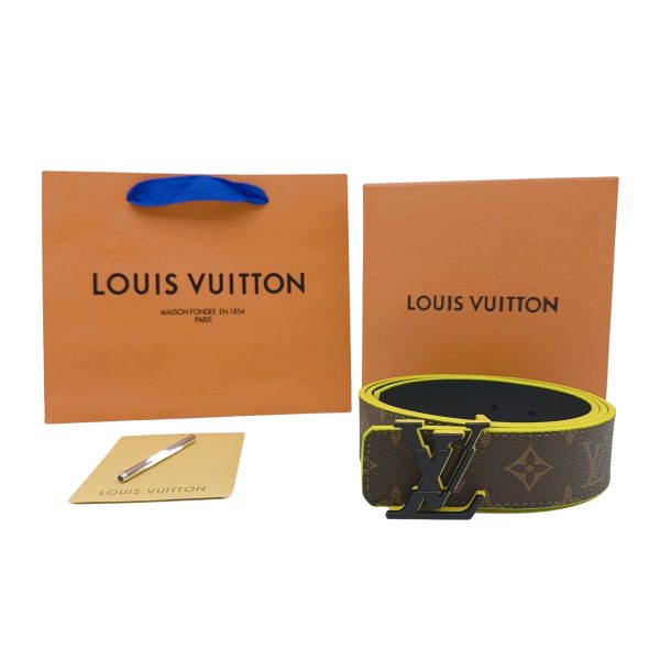 Luxury Louis Vuitton Belt Brown Canvas Logo Collection