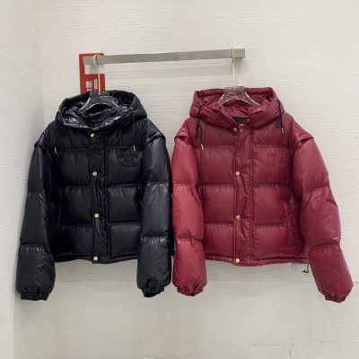 Luxury Celine Down Jacket Red Streetwear Collection