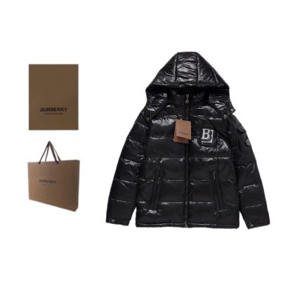 Premium Quality Burberry Down Jackets White Logo Collection