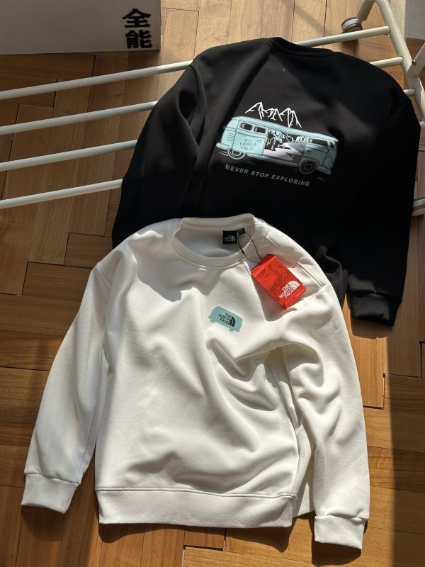 Luxury The North Face Sweatshirts Silver Fleece Print Collection